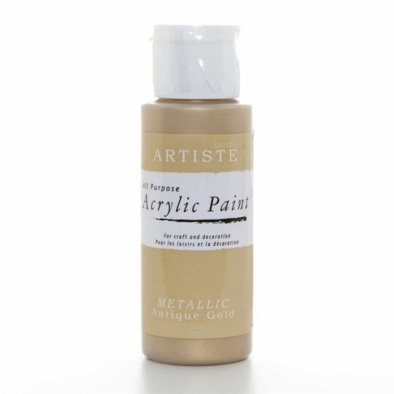 Artiste Acrylic Paint Metallic Antique Gold